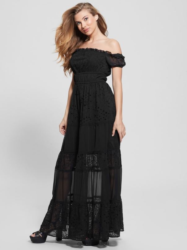 öko zena maxi kleit must GUESS kehakate naised BB4BB340