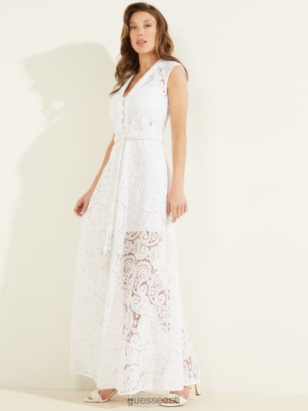 kreeta kleit puhas valge GUESS kehakate naised BB4BB816