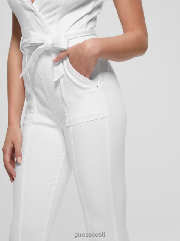 leslie teksariidest kombinesoon puhas valge GUESS kehakate naised BB4BB225