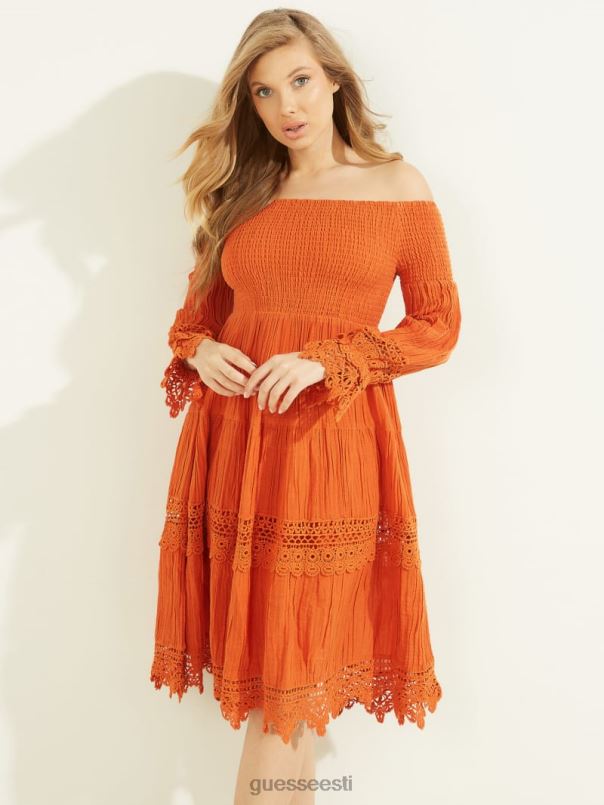 õlgadeta merevaiguvärvi kleit gold bleze multi GUESS kehakate naised BB4BB729