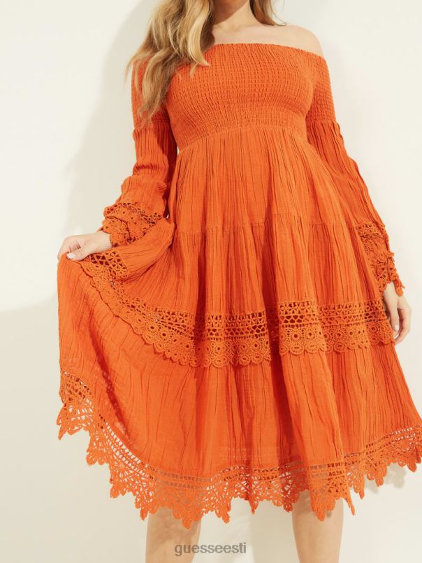 õlgadeta merevaiguvärvi kleit gold bleze multi GUESS kehakate naised BB4BB729