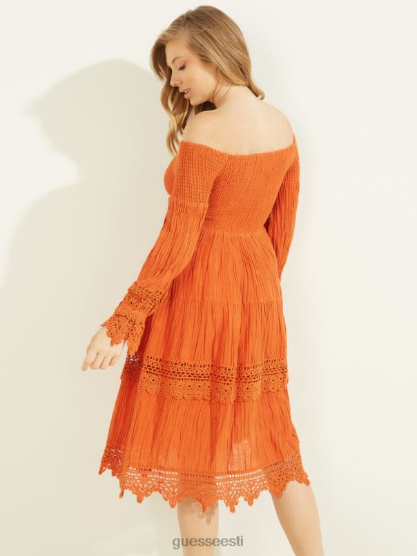 õlgadeta merevaiguvärvi kleit gold bleze multi GUESS kehakate naised BB4BB729