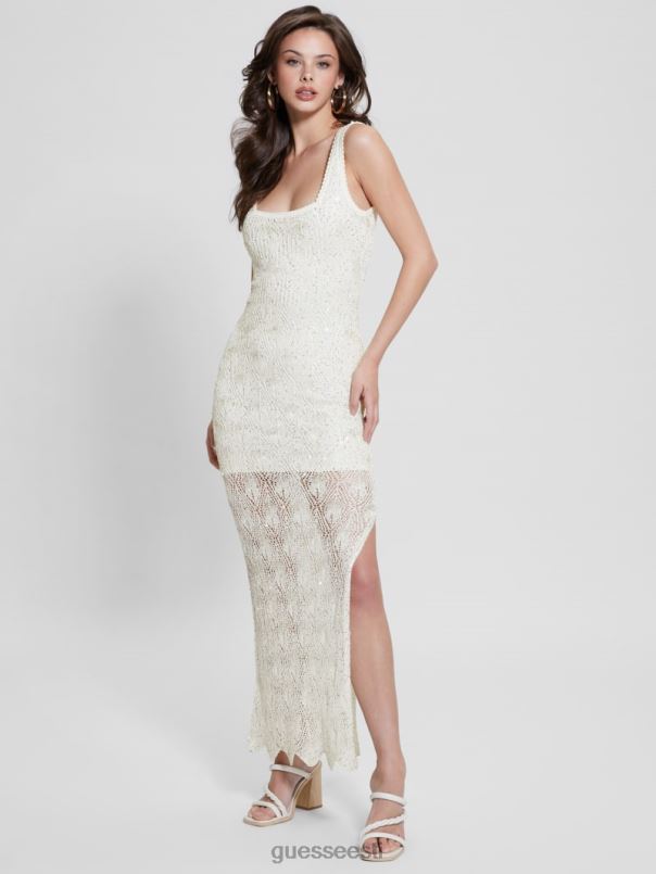 liza heegeldatud maksikleit tuvi valge multi GUESS kehakate naised BB4BB305