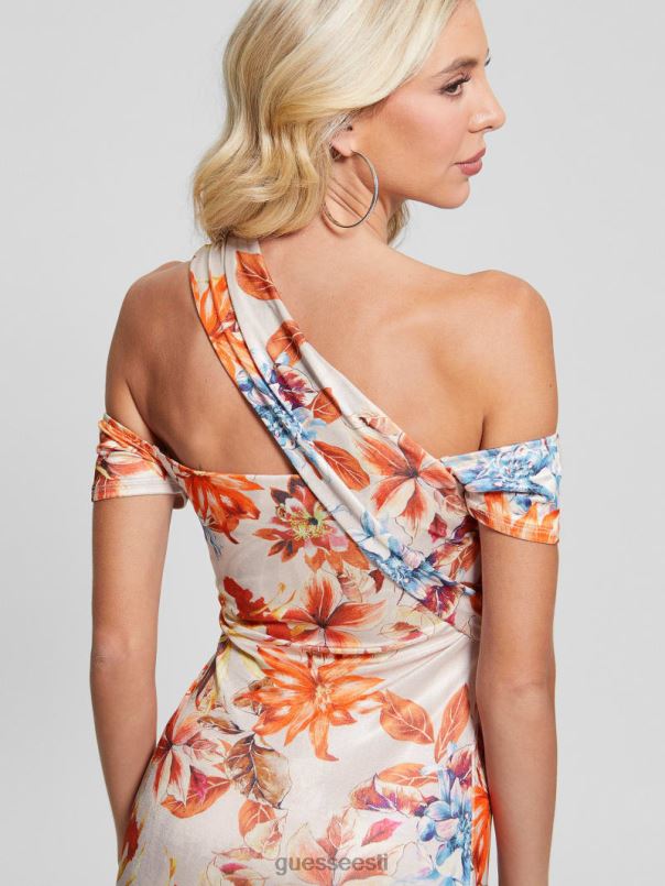 malori keeratud rihmaga kleit päikeseloojangu aed GUESS kehakate naised BB4BB566