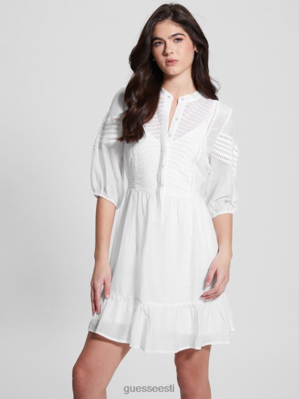 mia siidisegu kleit puhas valge GUESS kehakate naised BB4BB467