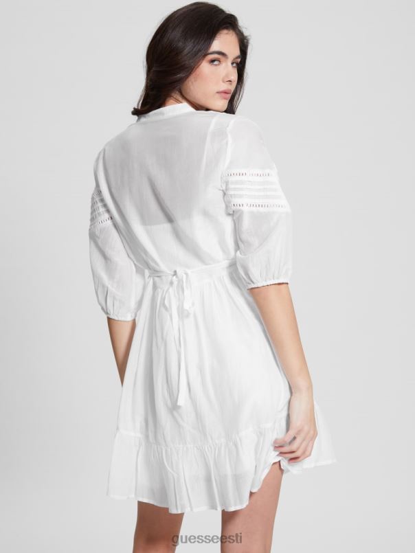 mia siidisegu kleit puhas valge GUESS kehakate naised BB4BB467