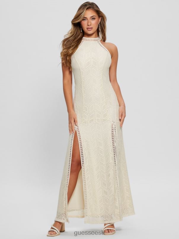 päikeseloojangupitsist maksikleit tuvi valge GUESS kehakate naised BB4BB300