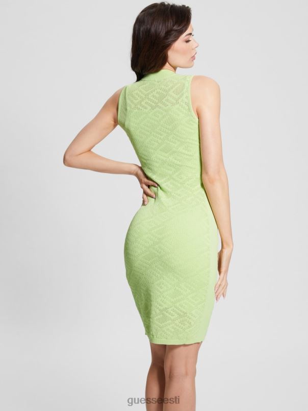 paula logoga kootud minikleit mesikasteroheline GUESS kehakate naised BB4BB594