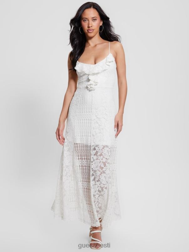 pitsiline kellie maksikleit kreemjas valge GUESS kehakate naised BB4BB303