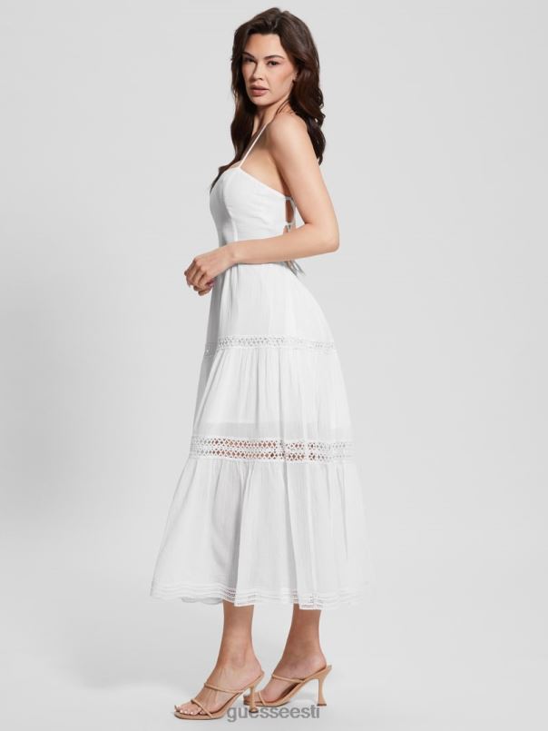 pitsist maxi safa kleit puhas valge GUESS kehakate naised BB4BB341