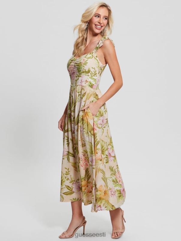 susanna midi kleit pärand hibisk GUESS kehakate naised BB4BB685