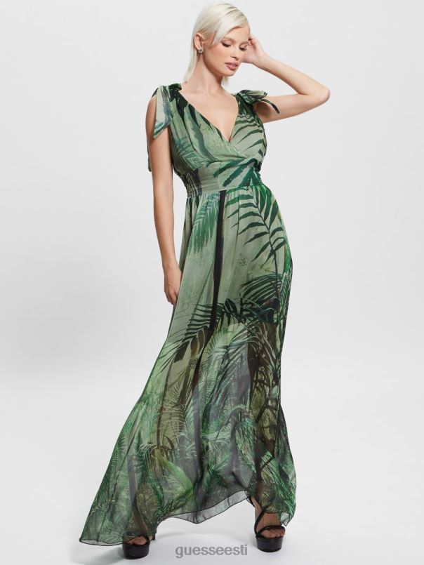 venus smocked maksikleit raimets GUESS kehakate naised BB4BB607