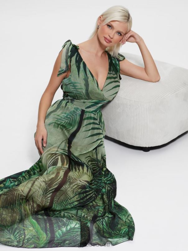 venus smocked maksikleit raimets GUESS kehakate naised BB4BB607