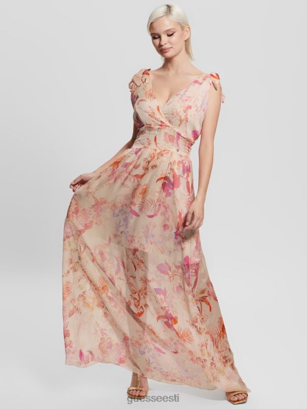 venus smocked maksikleit taastatud romantika GUESS kehakate naised BB4BB602