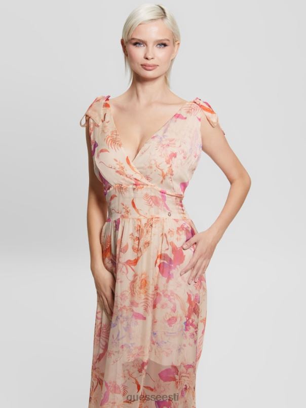 venus smocked maksikleit taastatud romantika GUESS kehakate naised BB4BB602