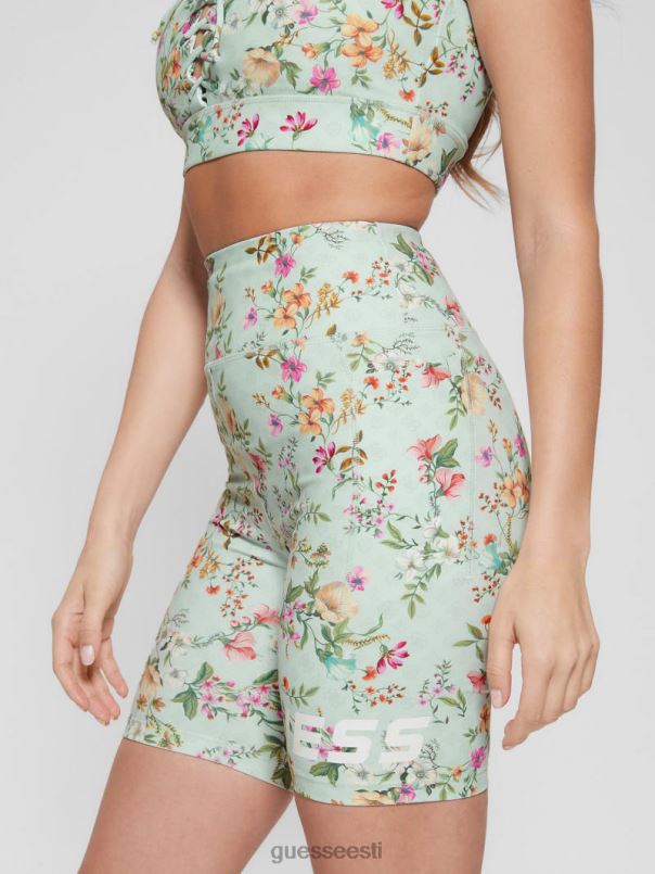öko davina lillelised biker lühikesed püksid aqua põllulill GUESS kehakate naised BB4BB2193