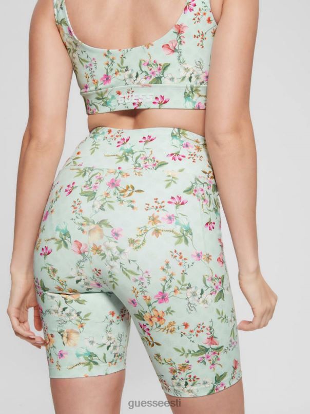 öko davina lillelised biker lühikesed püksid aqua põllulill GUESS kehakate naised BB4BB2193
