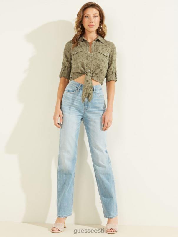 aasaga teksasärk lilleroheline GUESS kehakate naised BB4BB291