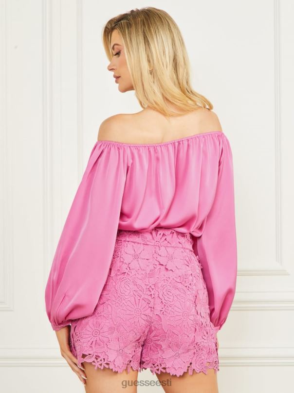 candice off-the-sõlder top rocker rouge GUESS kehakate naised BB4BB1044