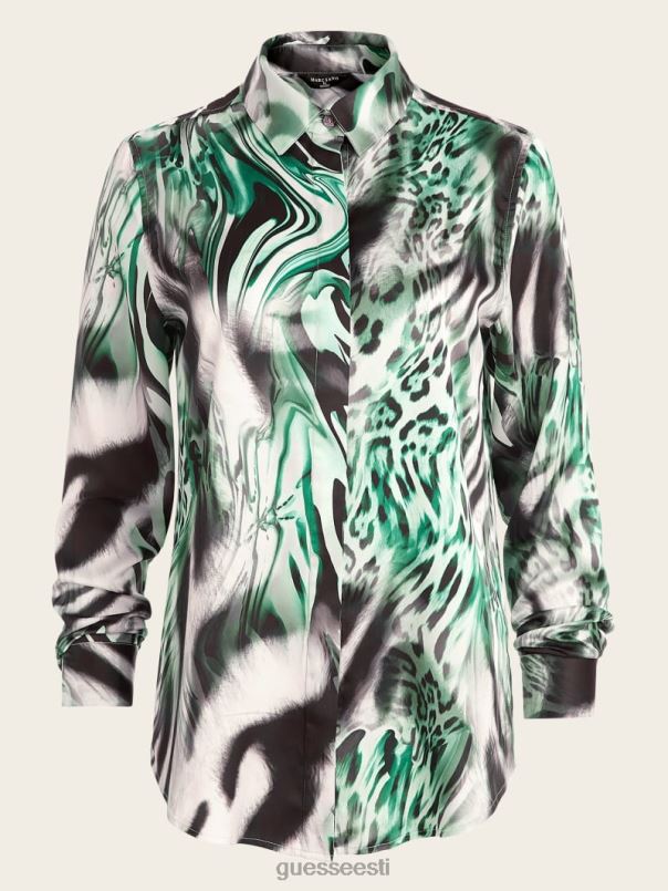 ikooniga trükitud pluus kasside tunne printida GUESS kehakate naised BB4BB1207