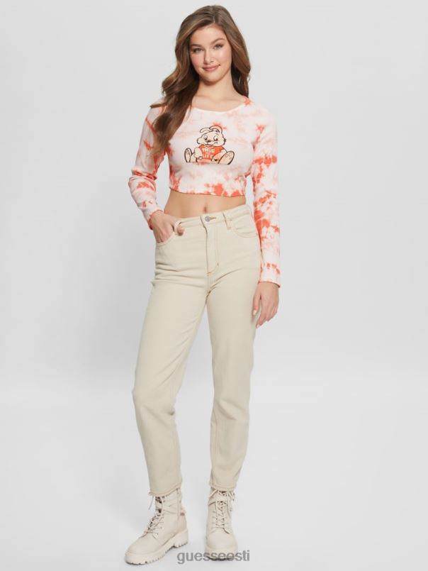 jänku graafiline lipsuvärvi topp tere virsiku multi GUESS kehakate naised BB4BB1040