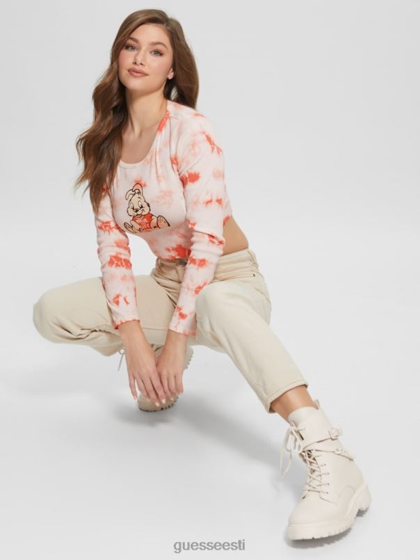 jänku graafiline lipsuvärvi topp tere virsiku multi GUESS kehakate naised BB4BB1040