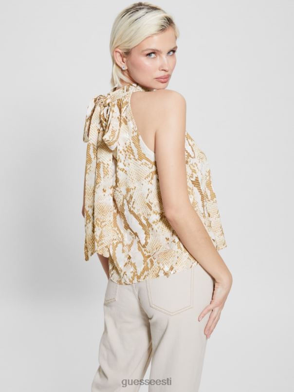 katia trükitud päitsetega top hulkuv madu GUESS kehakate naised BB4BB939