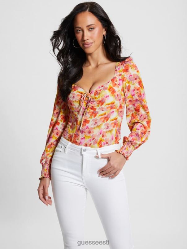 öko adelaide pluus akvarellide õitsemine GUESS kehakate naised BB4BB1025