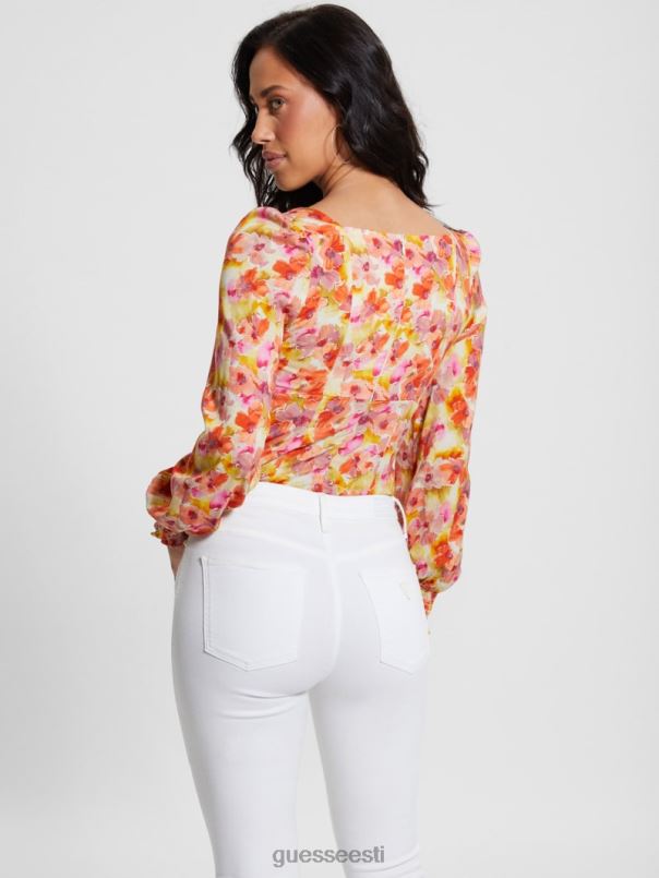 öko adelaide pluus akvarellide õitsemine GUESS kehakate naised BB4BB1025