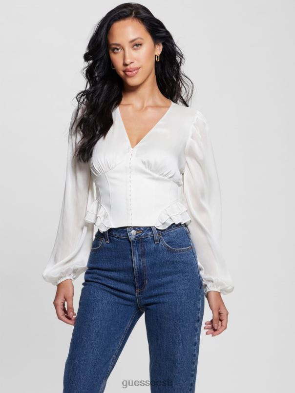 öko hamiri korseti topp tuvi valge GUESS kehakate naised BB4BB1160