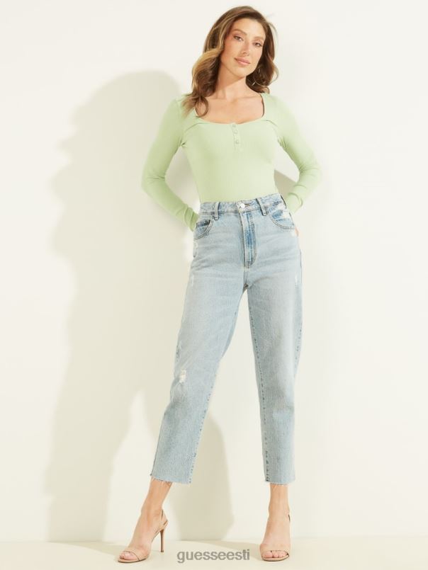 öko karlee pikkade varrukatega henley tüümiani sisse kadunud GUESS kehakate naised BB4BB1685