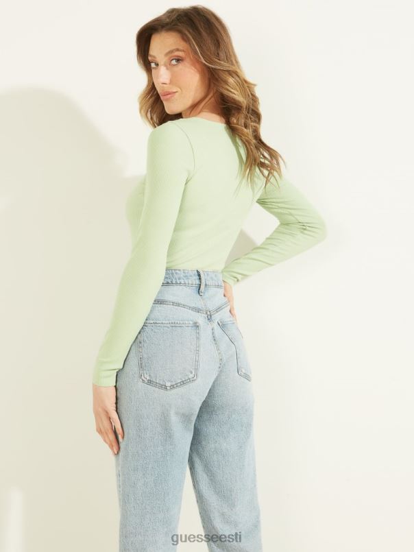 öko karlee pikkade varrukatega henley tüümiani sisse kadunud GUESS kehakate naised BB4BB1685