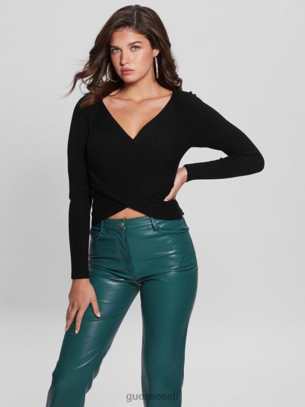 öko sabine kampsun top must GUESS kehakate naised BB4BB1510