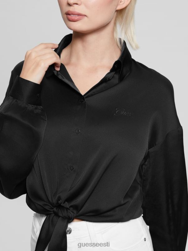 öko vibu jun särk must GUESS kehakate naised BB4BB1007