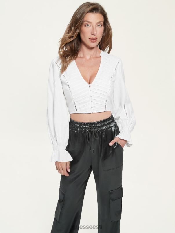 rea linane pluus puhas valge GUESS kehakate naised BB4BB1417