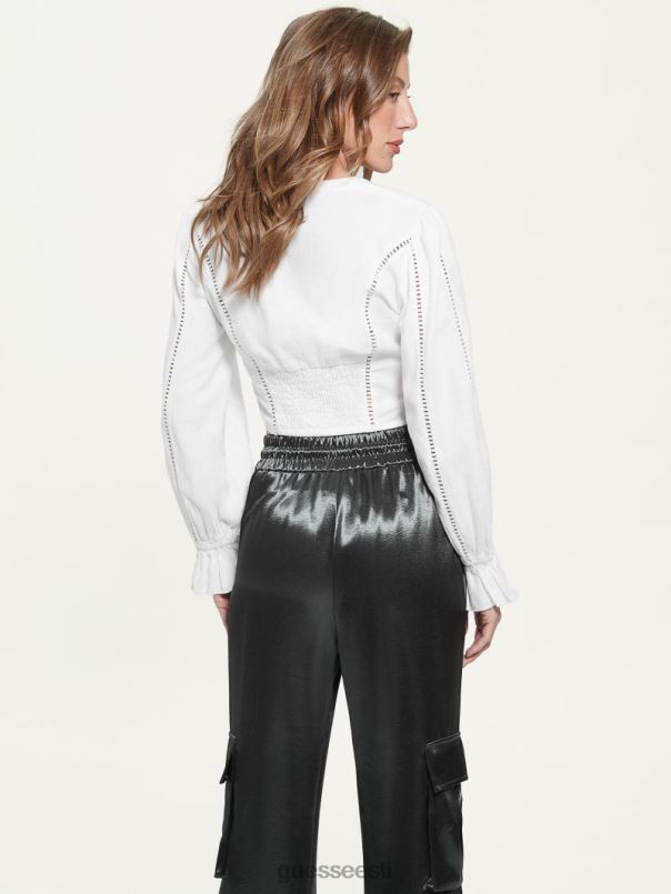 rea linane pluus puhas valge GUESS kehakate naised BB4BB1417