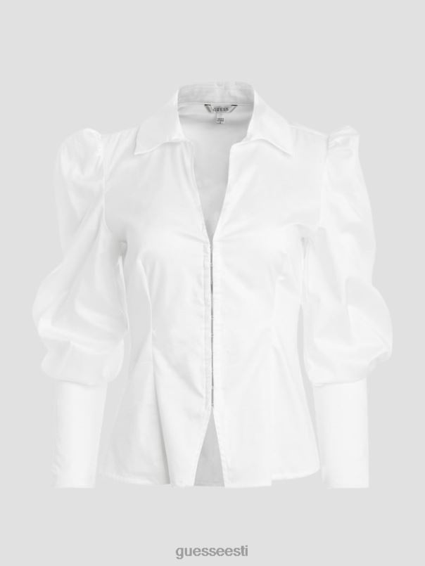 rina pitsiline särk puhas valge GUESS kehakate naised BB4BB1435