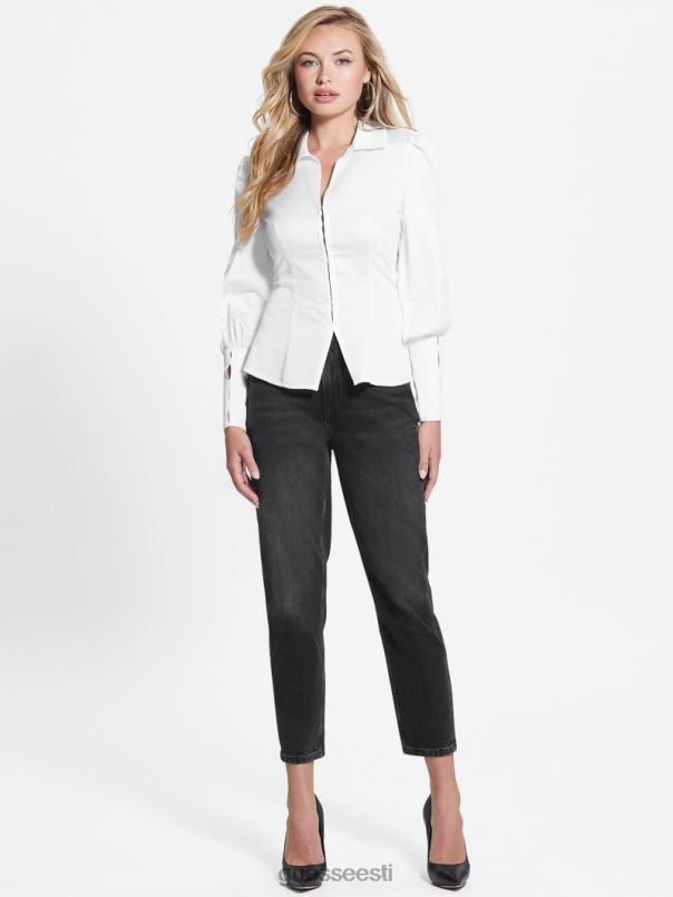 rina pitsiline särk puhas valge GUESS kehakate naised BB4BB1435