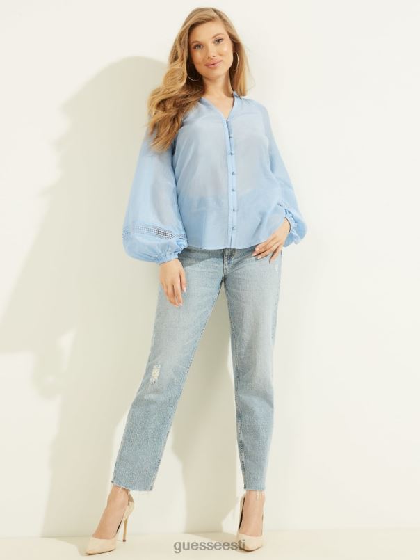 ryan voile top varjualune sinine multi GUESS kehakate naised BB4BB1559