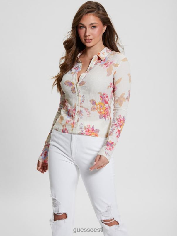 tessa smocked top katalina õitseb GUESS kehakate naised BB4BB949
