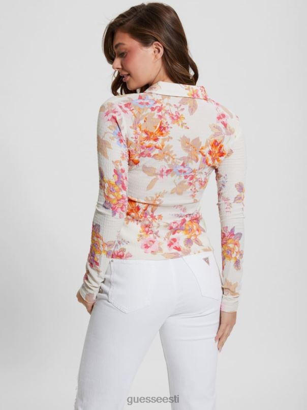 tessa smocked top katalina õitseb GUESS kehakate naised BB4BB949