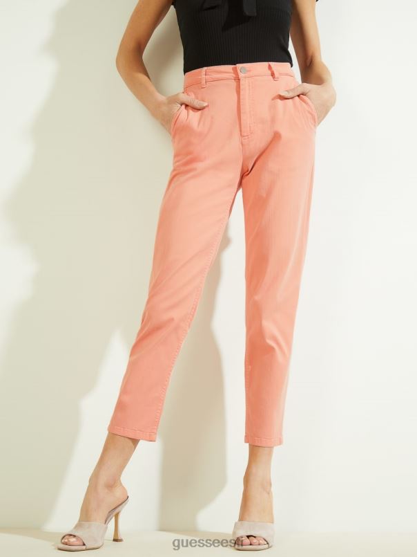 candis chino püksid virsikukreem GUESS kehakate naised BB4BB2217