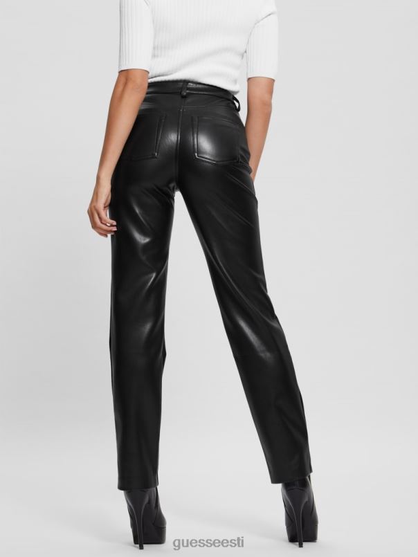 kelly kunstnahast sirged püksid must GUESS kehakate naised BB4BB2025