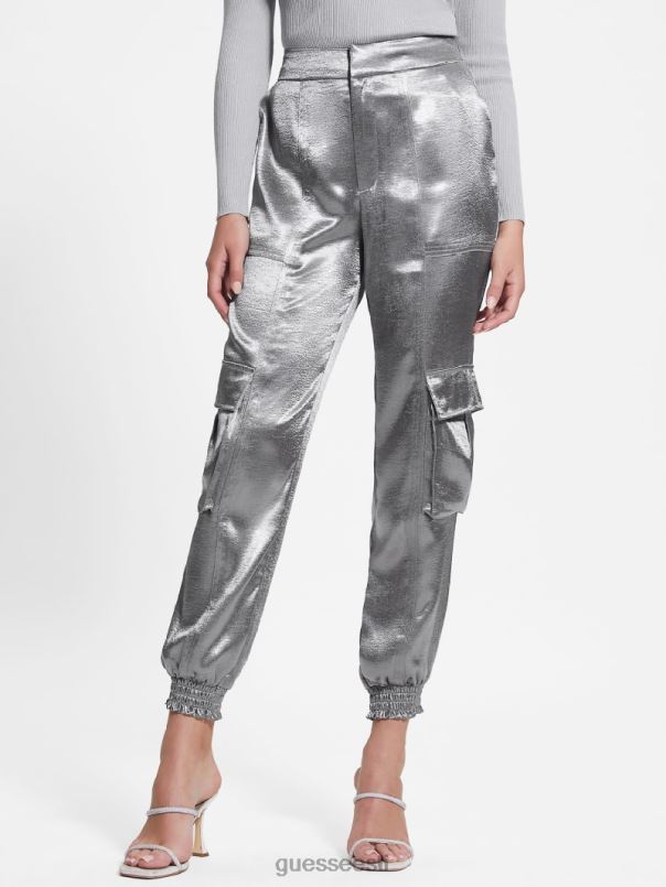 öko soundwave satiin cargo püksid metallist GUESS kehakate naised BB4BB2175