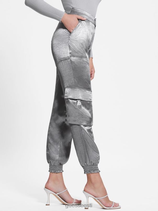 öko soundwave satiin cargo püksid metallist GUESS kehakate naised BB4BB2175