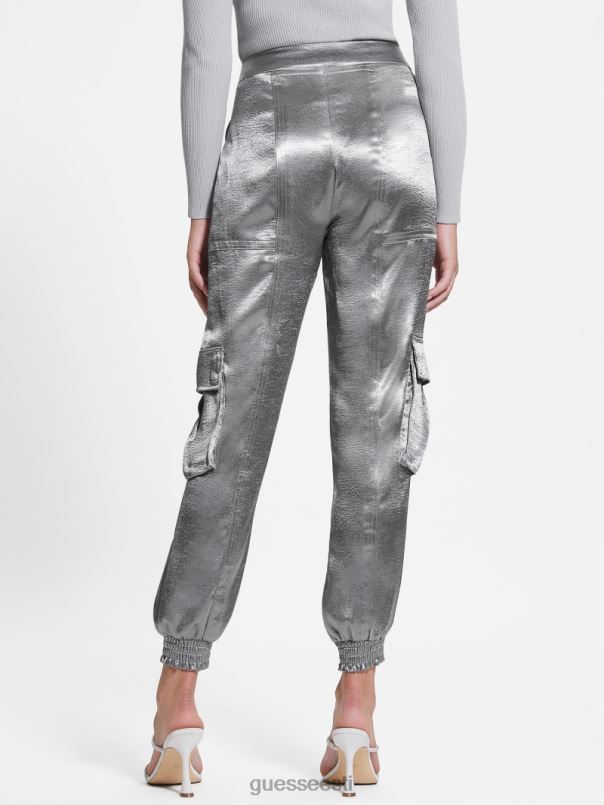 öko soundwave satiin cargo püksid metallist GUESS kehakate naised BB4BB2175