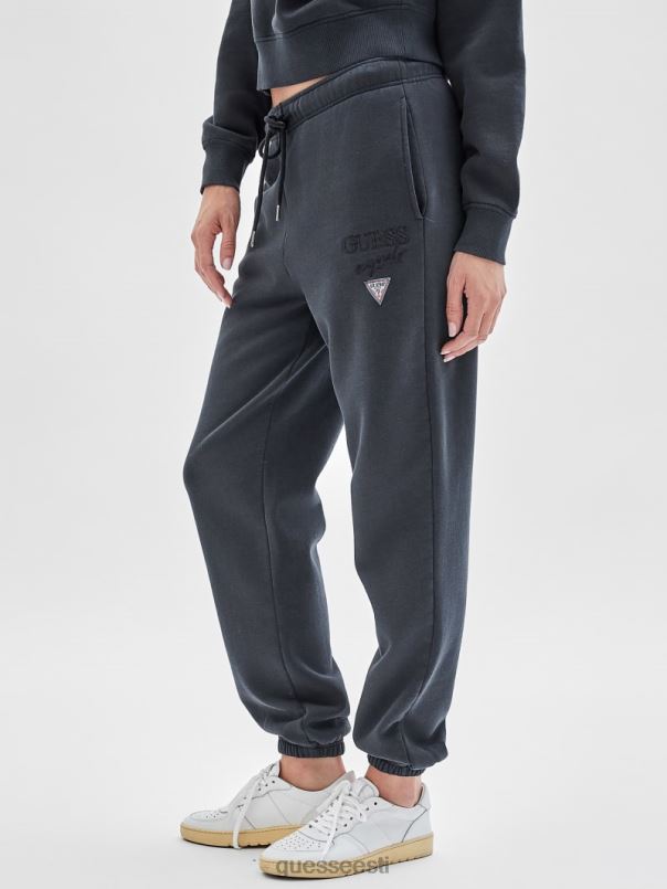 originaalsed klassikalise logoga dressipüksid väljapestud must multi GUESS kehakate naised BB4BB2480