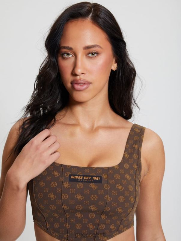 aggie aktiivne rinnahoidja aop pruun ologramm GUESS kehakate naised BB4BB1164