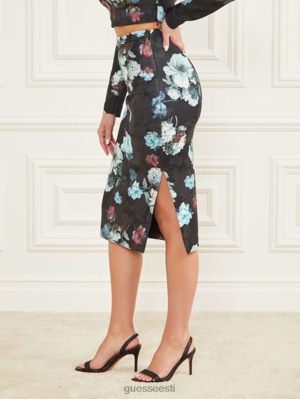 Leonara pliiatsi seelik metsik ilutrükk GUESS kehakate naised BB4BB2433