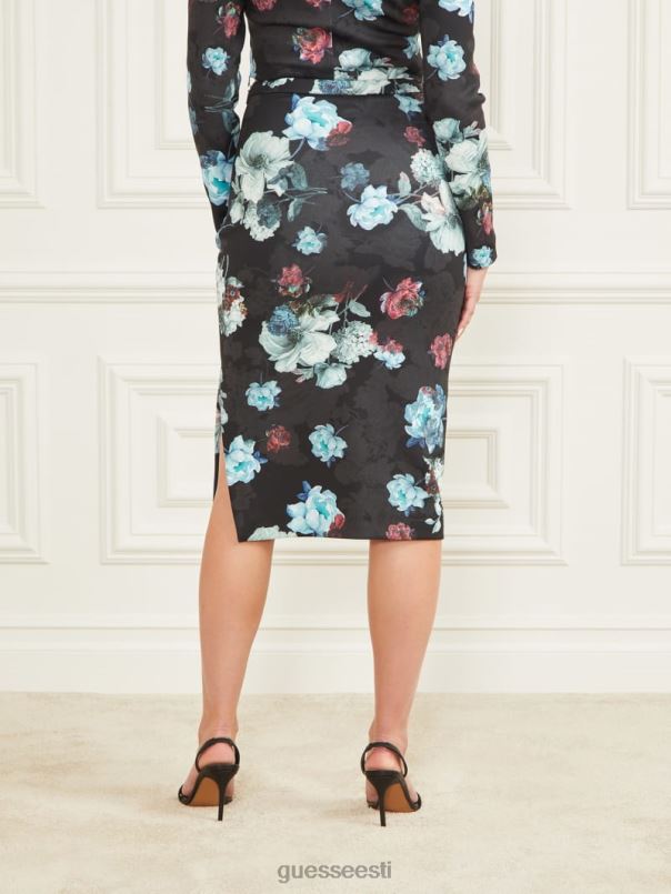 Leonara pliiatsi seelik metsik ilutrükk GUESS kehakate naised BB4BB2433